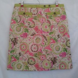 Sigrid Olsen Floral Mini Skirt